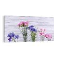 Obraz na płótnie 100x50 - Kwiatowe impresje - kwiaty,
