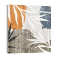 Obraz na płótnie 50x50 - Oddechy ciszy i ruchu - rzut liści palmy, monstery