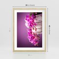 Plakat w ramie 30x40 - Relaksująca orchidea w spa - spa, orchidea - rama drewno