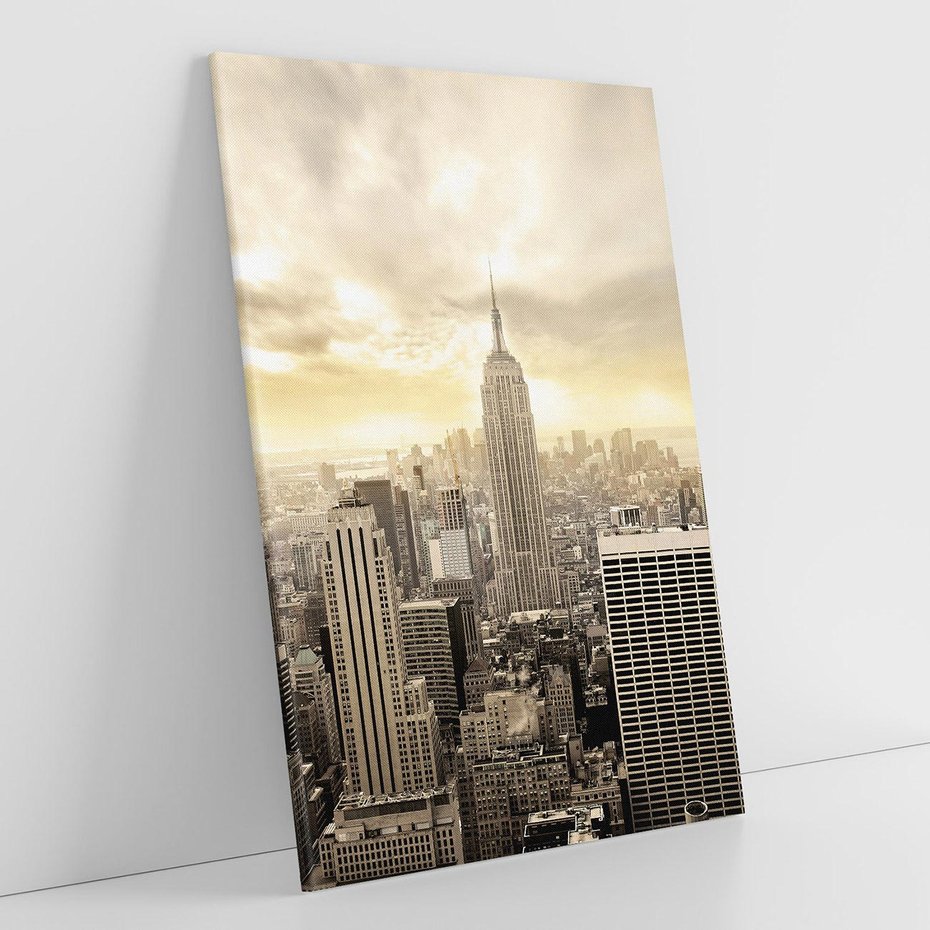 Obraz na płótnie 50x70 - Magia Manhattanu: miasto, które nigdy nie śpi - Manhattan, NY