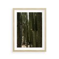 Plakat w ramie 30x40 - Wyjątkowy Klimat Boho - kaktusy, pustynia - rama drewno