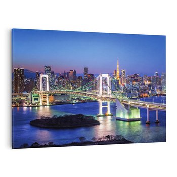 Obraz na płótnie 100x70 - Spotkanie Tradycji i Nowoczesności - Tokio, Japonia