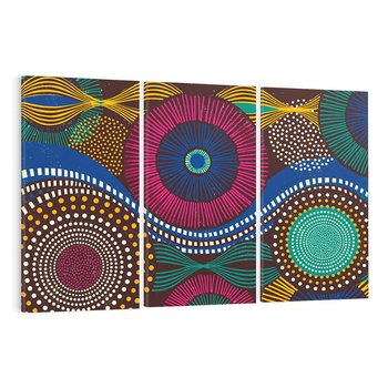 Obraz na płótnie 120x80 - Energia Wzorców - enticzne wzory, kształty