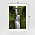 Plakat bez ramy 30x40 - Siła i Urok Natury - wodospad, las