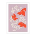 Plakat bez ramy 30x40 - Kwiatowa Kreatywność - nowoczesny plakat, roślinne motywy