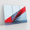 Obraz na płótnie 120x80 - Schody w abstrakcyjnej podróży - schody, abstrakcja