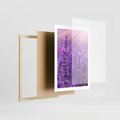 Plakat w ramie 50x70 - Fioletowa harmonia lawendy - lawenda, fiolet - rama drewno