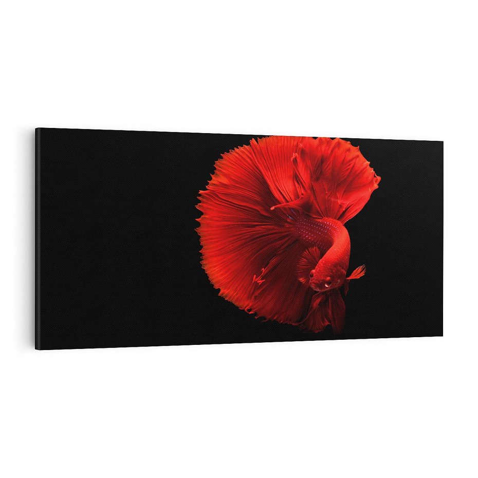 Obraz na płótnie 120x60 - Ryba wśród fal - ryba, morze