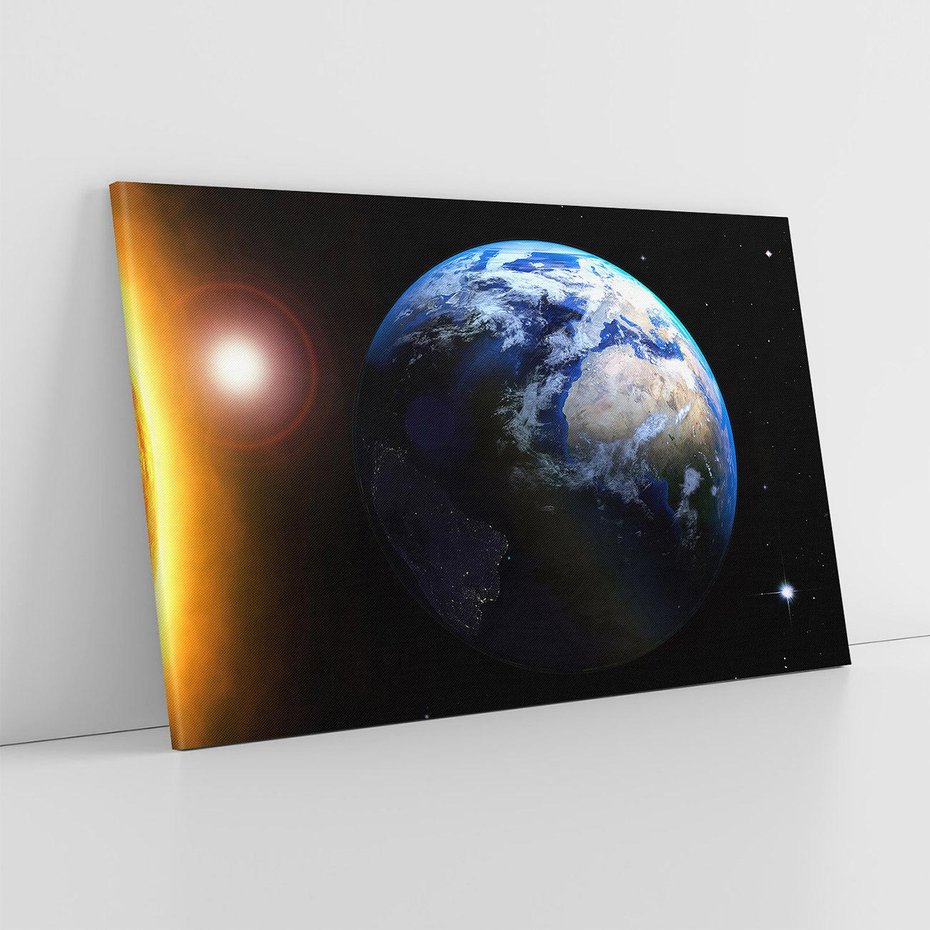 Obraz na płótnie 120x80 - Piękno Ziemi - kosmos, ziemia