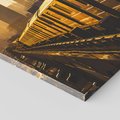 Obraz na płótnie 40x40 - Podróż Podziemna: Pociąg i Metro - pociąg, metro