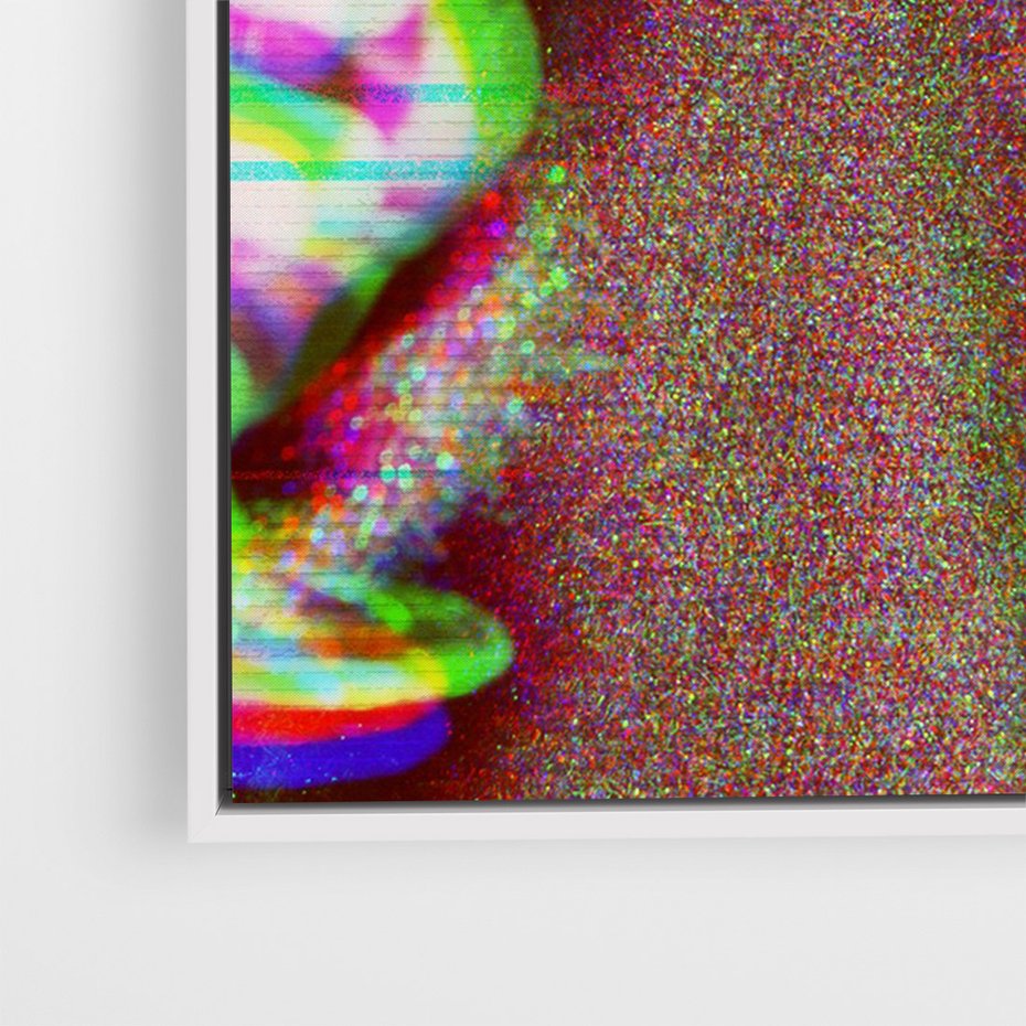 Obraz w ramie 80x120 - Zakochani na Kliszy - zdjecie, stara prześwietlona klisza - rama biała