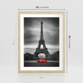 Plakat w ramie 30x40 - Elegancja Wieży - wieża, Eiffla - rama drewno