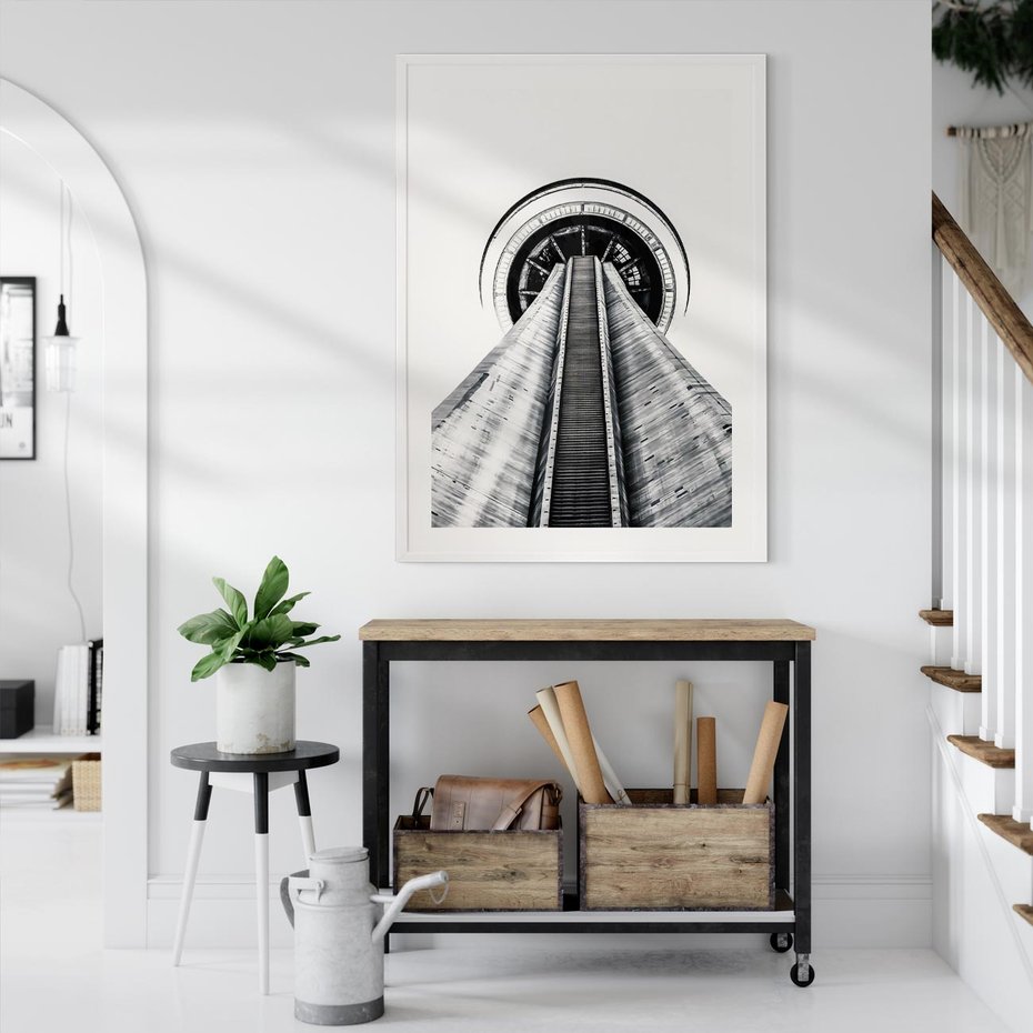 Plakat bez ramy 30x40 - Perspektywa Wieży - architektura, wieża