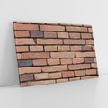 Obraz na płótnie 100x70 - Mur cegieł: industrialny urok - cegły, mur