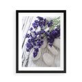 Plakat w ramie 40x50 - relaks z aromatem - lawenda, spa - rama czarna