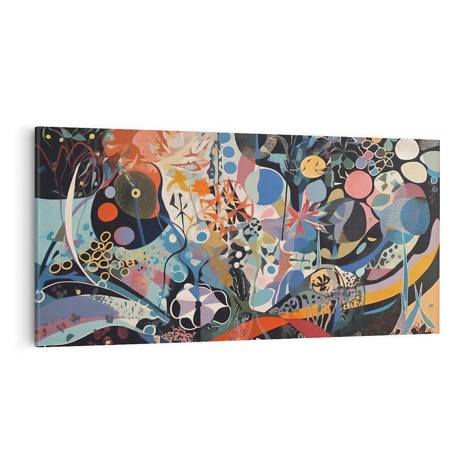 Obraz na płótnie 120x60 - Kolory Pasteli - abstrakcja, olej na płótnie