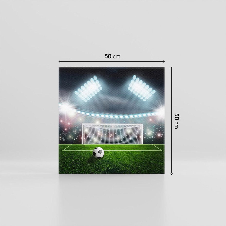 Obraz na płótnie 50x50 - Strzał do bramki - piłka, nożna