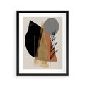 Plakat w ramie 40x50 - Wibracje Barw Ziemi - abstrakcyjny obraz, dziwne formy - rama czarna