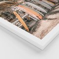 Zestaw obrazy w ramie 40x50 galeria - Surfing, palmy, wakacje - rama biała