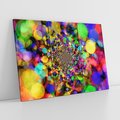 Obraz na płótnie 120x80 - Abstrakcja: gra kolorów i form - abstrakcja