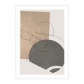 Plakat bez ramy 30x40 - Geometryczna Elegancja: One Line - geometria, nowoczesna sztuka