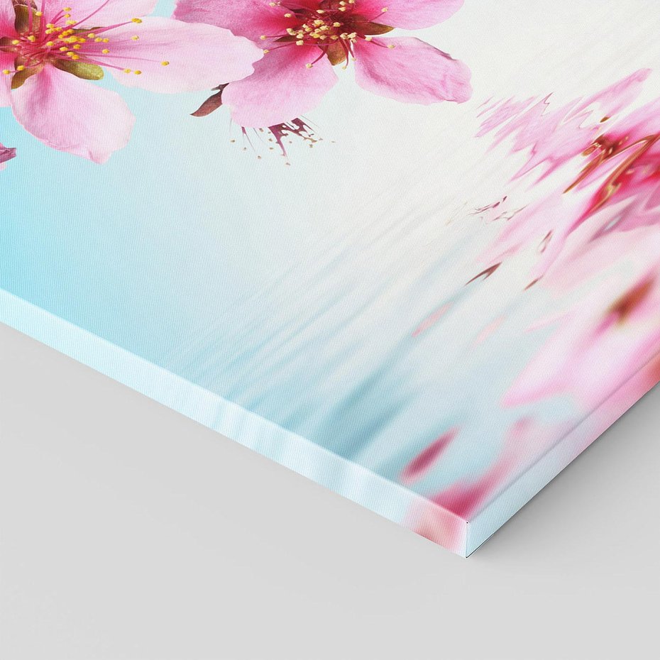 Obraz na płótnie 30x30 - Magia kwitnącej wiśni - kwitnąca, wiśnia