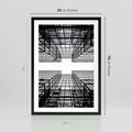 Plakat w ramie 50x70 - Czar i Wielkość - wieżowce, architektura - rama czarna