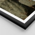 Plakat w ramie 30x40 - Urok Egzotyki - kaktusy, boho - rama czarna