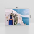 Obraz na płótnie 70x50 - Urok Greckiej Wyspy - Santorini, Grecja