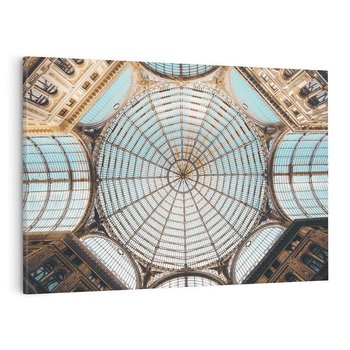 Obraz na płótnie 100x70 - Magia Sklepienia - sklepienie, szklany dach