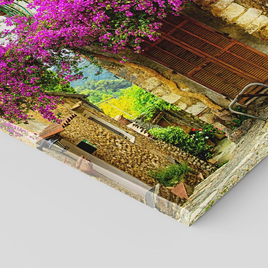 Obraz na płótnie 70x100 - Urok francuskiej uliczki - Francja, uliczka