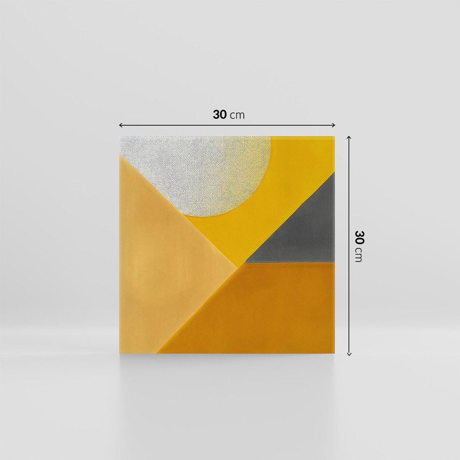 Obraz na płótnie 30x30 - Harmonia migoczących ognisk - intensywne ciepłe kolory, słoneczny żółty