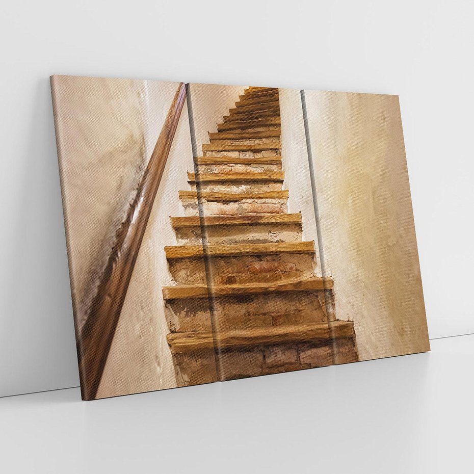 Obraz na płótnie 120x80 - Schody Wymiarów - schody, tunel