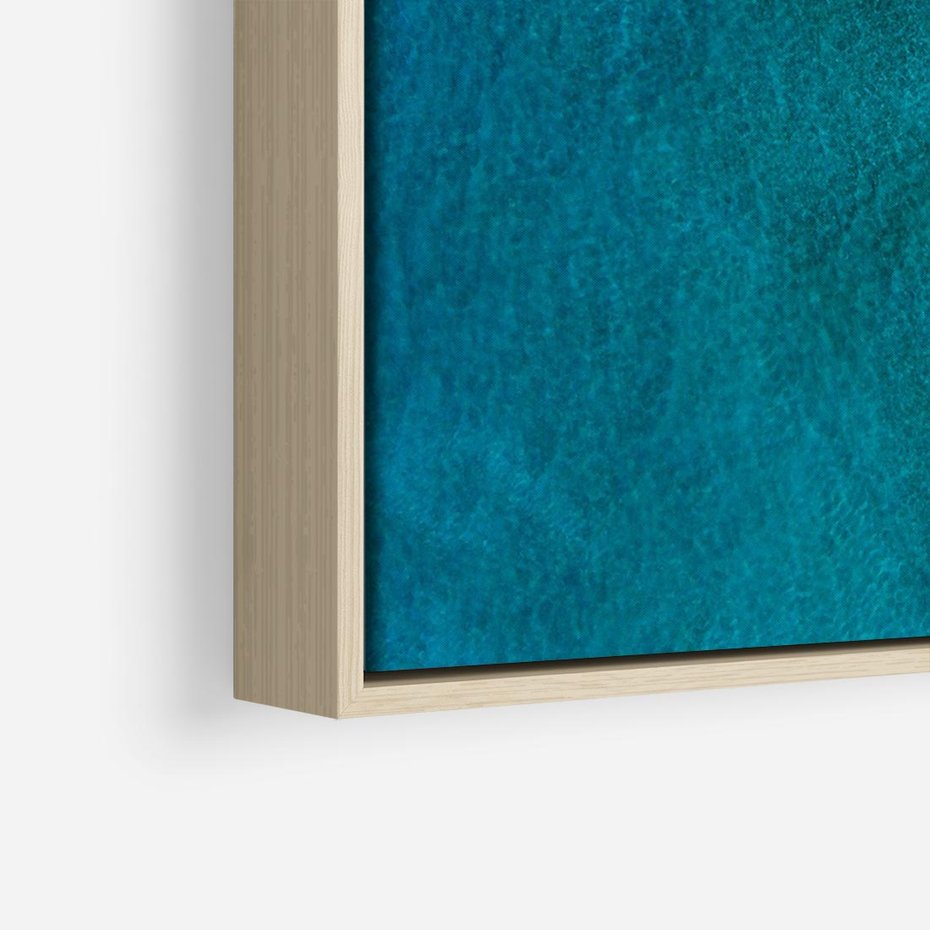 Obraz w ramie 120x80 - Spokój nad morzem - morze, plaża - rama drewno