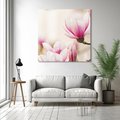 Obraz na płótnie 40x40 - Urok Magnolii - magnolie, kwiaty