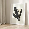 Plakat bez ramy 30x40 - Harmonia liści - minimalistyczny obraz, szkic