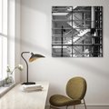 Obraz na płótnie 70x70 - Schody do architektonicznej przestrzeni - schody, architektura