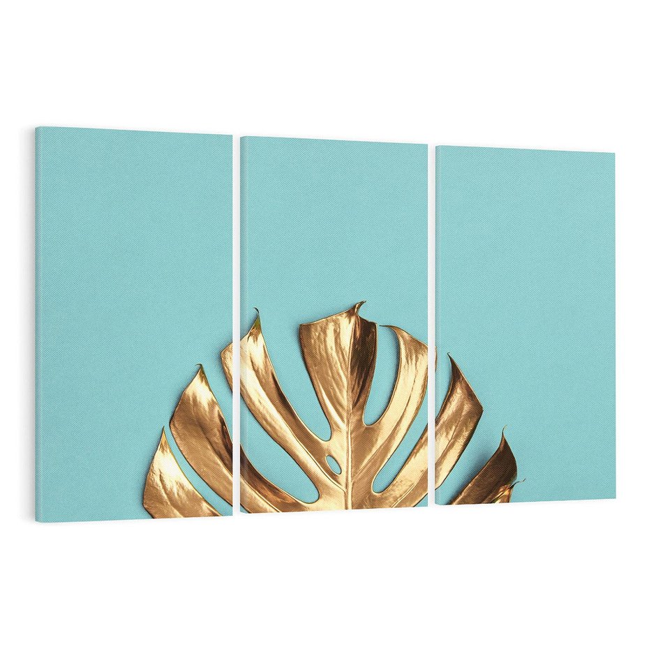 Obraz na płótnie 120x80 - Piękno Natury - złote, liście