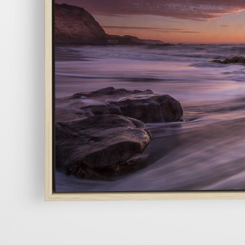 Obraz w ramie 80x80 - Spojrzenie w głąb duszy - zachód słońca, zmierzch - rama drewno