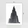 Plakat bez ramy 30x40 - Wieżowiec w Monochromii - wieżowiec, architektura