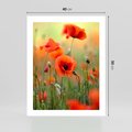 Plakat bez ramy 40x50 - Makowa Pasja - maki, kwiaty