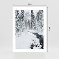 Plakat bez ramy 30x40 - Spokój Zimowego Lasu w Górach - zima w lesie, w górach