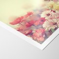 Plakat bez ramy 30x40 - Delikatne kwiaty pastelowe - kwiaty, pastelowe