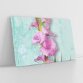 Obraz na płótnie 100x70 - Piękno w delikatności - kwiaty, różowe