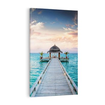 Obraz na płótnie 50x70 - Morski Pomost - morze, pomost