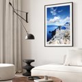 Plakat bez ramy 21x30 - Magiczne Widoki - Santorini, perspektywa