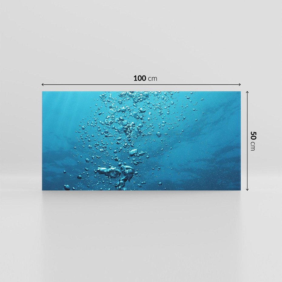 Obraz na płótnie 100x50 - Gra Bąbelków - woda, bąbelki