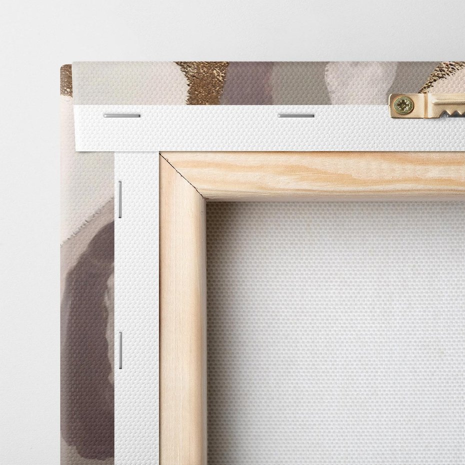 Obraz na płótnie 120x40 - Płynne Fale - abstrakcja, neutralne kolory