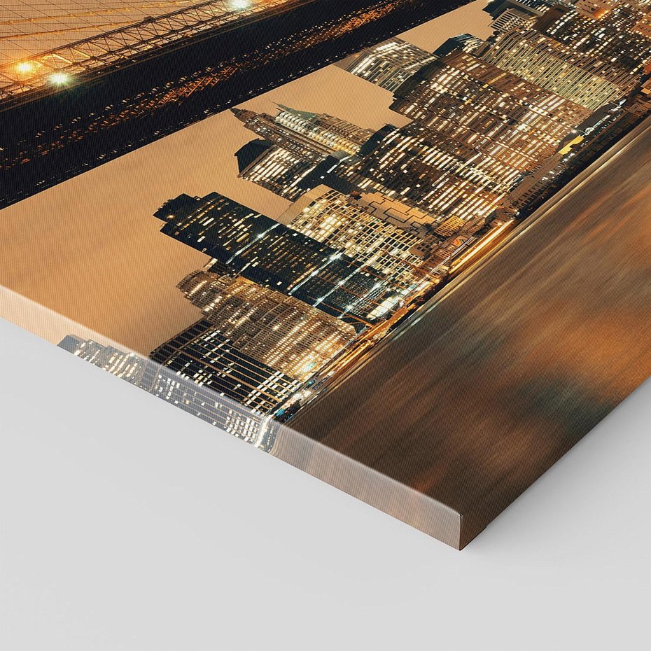 Obraz na płótnie 30x30 - magiczne połączenie miast - most, Nowy Jork