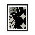 Plakat w ramie 40x50 - Modernistyczne Refleksje - abstrakcja, mroczny klimat - rama czarna